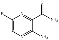 Pyrazinecarboxamide, 3-amino-6-fluoro- (9CI) 化学構造式