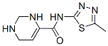 4-Pyrimidinecarboxamide,1,2,3,6-tetrahydro-N-(5-methyl-1,3,4-thiadiazol-2-yl)- Struktur