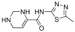 4-Pyrimidinecarboxamide,1,2,3,6-tetrahydro-N-(5-methyl-1,3,4-thiadiazol-2-yl)- 化学構造式