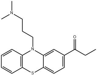 丙酰二甲氨基丙吩噻嗪 结构式