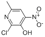2-CHLORO-3-HYDROXY-4-NITRO-6-METHYLPYRIDINE Struktur