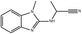 Propanenitrile, 2-[(1-methyl-1H-benzimidazol-2-yl)amino]- (9CI) Structure