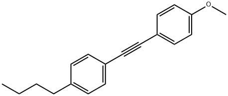 1-(2-(4-ブチルフェニル)エチニル)-4-メトキシベンゼン 化学構造式