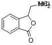 3-AMINOMETHYLPHTHALIDE, HYDROCHLORIDE 结构式