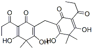 2,2'-Methylenebis[3,5-dihydroxy-4,4-dimethyl-6-(1-oxopropyl)-2,5-cyclohexadien-1-one] Structure
