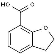 2,3-ジヒドロベンゾフラン-7-カルボン酸 化学構造式