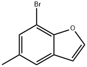 7-ブロモ-5-メチルベンゾフラン 化学構造式