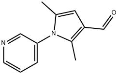 2,5-二甲基-1-吡啶-3-基-1H-吡咯-3-甲醛 结构式