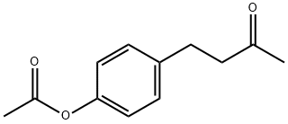 酢酸4-(3-オキソブチル)フェニル 化学構造式