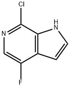 1H-Pyrrolo[2,3-c]pyridine, 7-chloro-4-fluoro- Structure