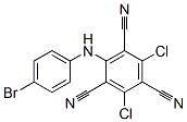 2-[(4-Bromophenyl)amino]-4,6-dichloro-1,3,5-benzenetricarbonitrile|