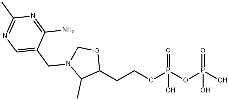 二りん酸テトラヒドロチアミン 化学構造式