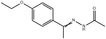 Acetic acid, [1-(4-ethoxyphenyl)ethylidene]hydrazide (9CI) Struktur