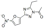 1-[5-Ethyl-3-(5-nitro-2-furanyl)-1H-1,2,4-triazol-1-yl]ethanone Structure