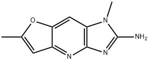 2-amino-(1,6-dimethylfuro(3,2-e)imidazo(4,5-b))pyridine Structure