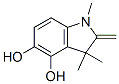 1H-Indole-4,5-diol, 2,3-dihydro-1,3,3-trimethyl-2-methylene- (9CI) 化学構造式