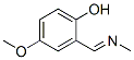 Phenol, 4-methoxy-2-[(methylimino)methyl]- (9CI),357423-77-9,结构式