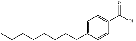 4-n-オクチル安息香酸 化学構造式