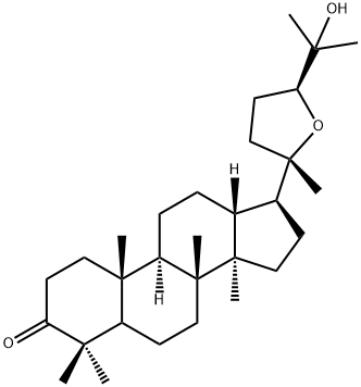 (24S)-20,24-Epoxy-25-hydroxy-5α-dammaran-3-one Struktur