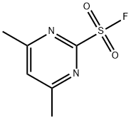 4,6-二甲基嘧啶-2-磺酰氟, 35762-73-3, 结构式