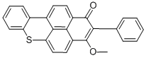 3-methoxy-2-phenyl-1H-naphtho[2,1,8-mna]thioxanthen-1-one Struktur