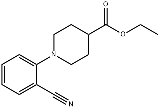 ethyl 1-(2-cyanophenyl)piperidine-4-carboxylate, 357670-16-7, 结构式