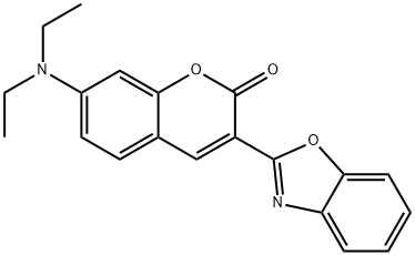3-(benzoxazol-2-yl)-7-(diethylamino)-2-benzopyrone         Struktur