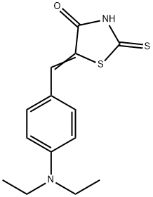 5-(4-DIETHYLAMINOBENZYLIDENE)RHODANINE Struktur