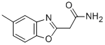 5-メチル-2-ベンゾオキサゾールアセトアミド 化学構造式