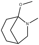 5-Methoxy-6-methyl-6-azabicyclo[3.2.1]octane 结构式