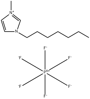 1‐ヘプチル‐3‐メチルイミダゾリウムヘキサフルオロホスフェート 化学構造式