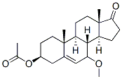 Androst-5-en-17-one, 3-(acetyloxy)-7-methoxy-, (3beta)- (9CI) Struktur