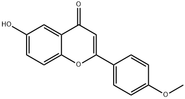 6-HYDROXY-4''-METHOXYFLAVONE 结构式