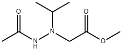 Acetic  acid,  [2-acetyl-1-(1-methylethyl)hydrazino]-,  methyl  ester  (9CI),357953-63-0,结构式