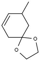 1,4-Dioxaspiro[4.5]dec-7-ene,  9-methyl- Structure