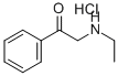 ETHANONE, 2-(ETHYLAMINO)-1-PHENYL-, HYDROCHLORIDE,35801-82-2,结构式