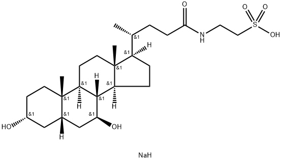 牛磺熊脱氧胆酸钠,35807-85-3,结构式