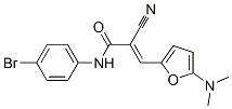 2-Propenamide,  N-(4-bromophenyl)-2-cyano-3-[5-(dimethylamino)-2-furanyl]-|