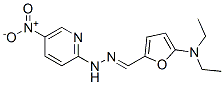 2-Furancarboxaldehyde,  5-(diethylamino)-,  (5-nitro-2-pyridinyl)hydrazone  (9CI) 化学構造式