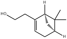 (-)-[(1R)-6,6-ジメチルノルピナン-2-エン]-2-エタノール 化学構造式