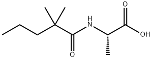 Alanine,  N-(2,2-dimethyl-1-oxopentyl)- Struktur