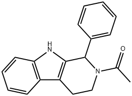 1-(1-PHENYL-1,3,4,9-TETRAHYDRO-BETA-CARBOLIN-2-YL)-ETHANONE 结构式