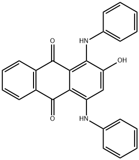 2-hydroxy-1,4-bis(phenylamino)anthraquinone 结构式