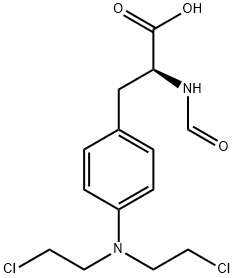 N-Formyl-4-[bis(2-chloroethyl)amino]-L-phenylalanine,35849-41-3,结构式