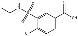 4-chloro-3-[(ethylamino)sulfonyl]benzoic acid,3585-45-3,结构式