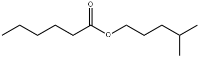 Hexanoic acid 4-methylpentyl ester Struktur