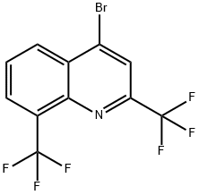 2,8-BIS(TRIFLUOROMETHYL)-4-BROMOQUINOLINE Struktur