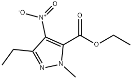3-ETHYL-1-METHYL-4-NITRO-1H-PYRAZOLE-5-CARBOXYLIC ACID ETHYL ESTER,358641-22-2,结构式