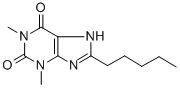 8-Pentyltheophyline Struktur