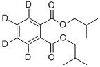 フタル酸ジ‐ISO‐ブチル‐3,4,5,6‐D4 化学構造式